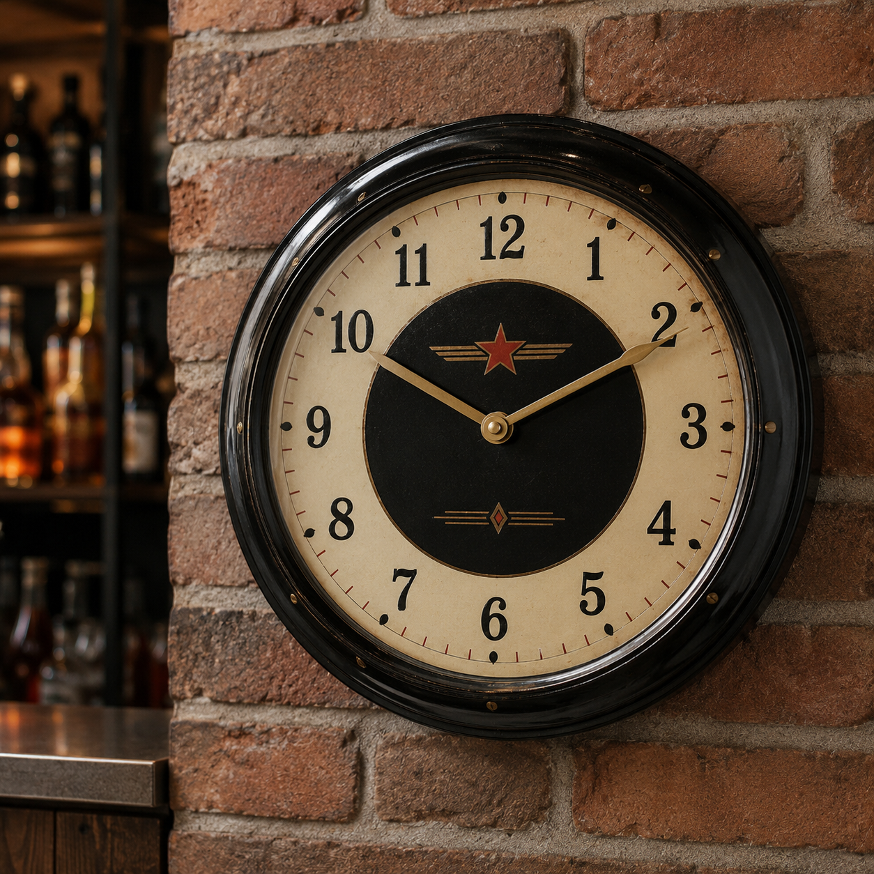 Horloge Vintage pour Bar
