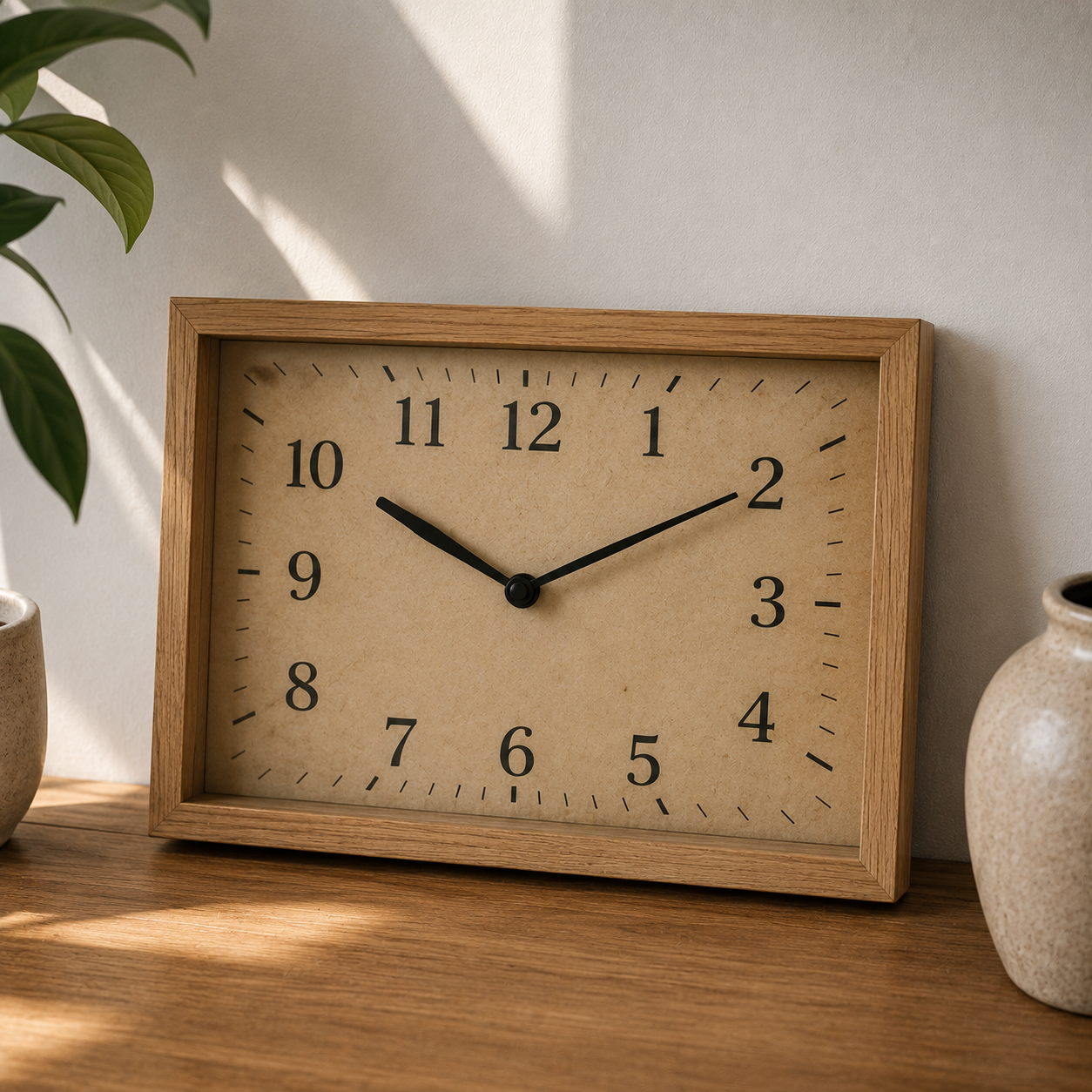 Horloge Vintage Rectangulaire