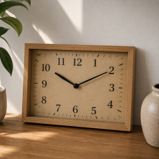 Horloge Vintage Rectangulaire
