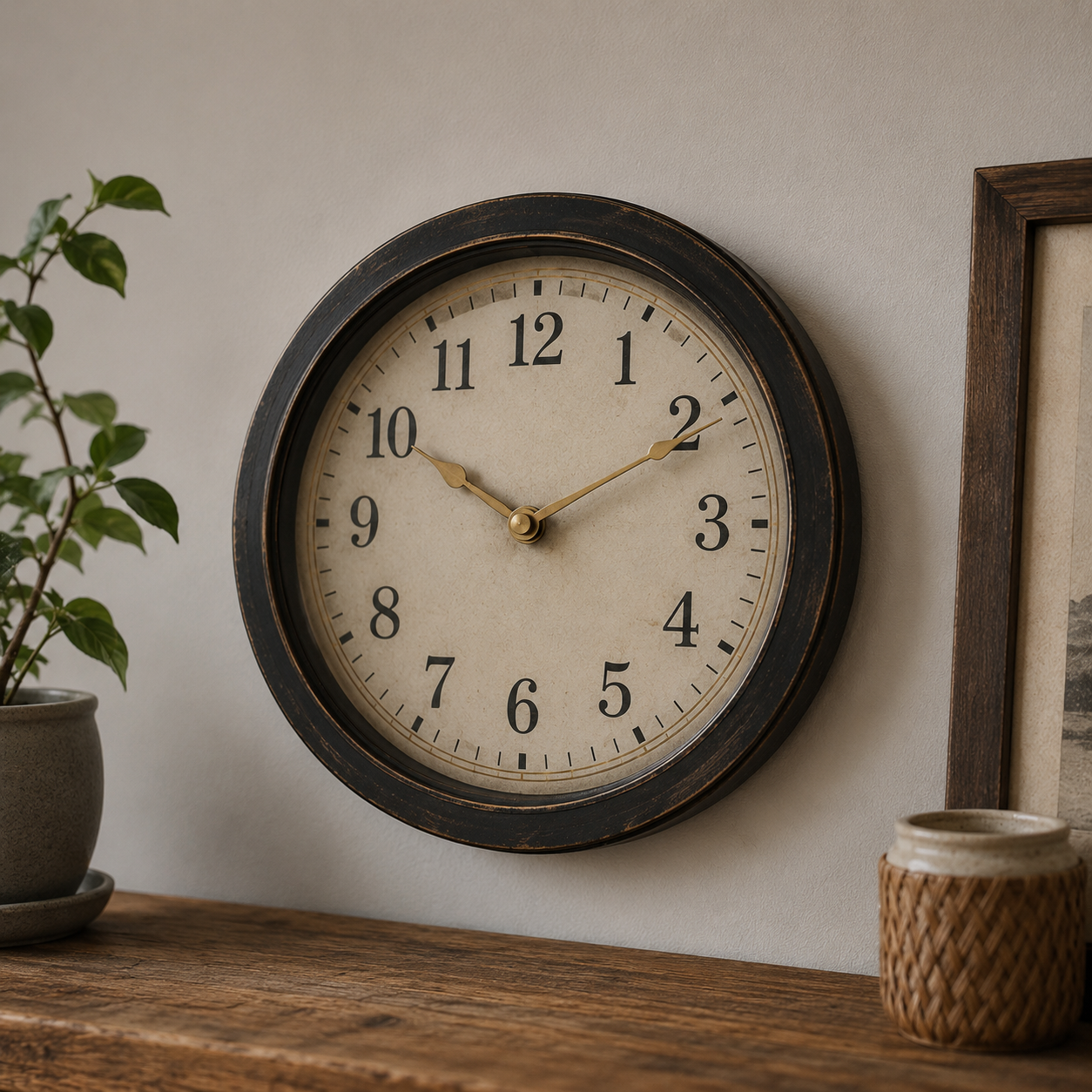 Horloge Vintage Ronde