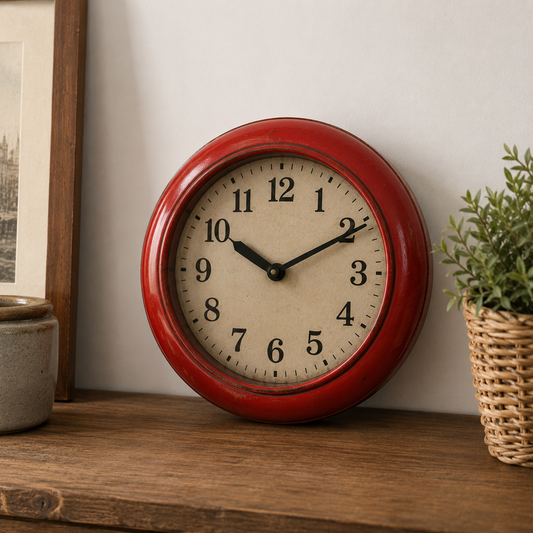 Horloge Vintage Rouge