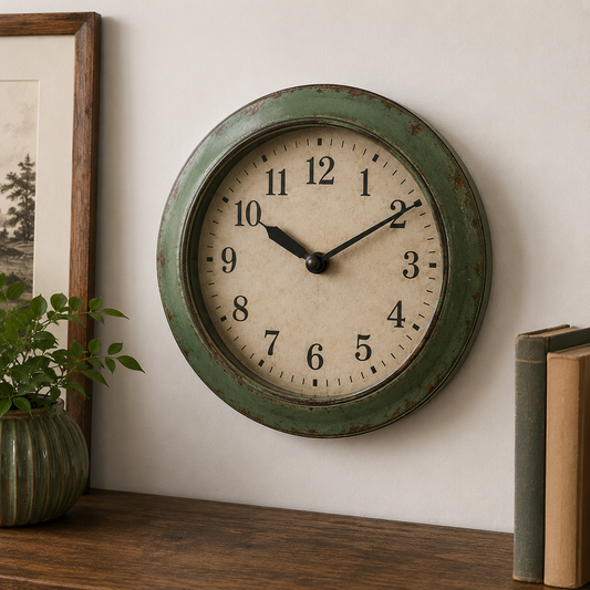 Horloge Vintage Verte