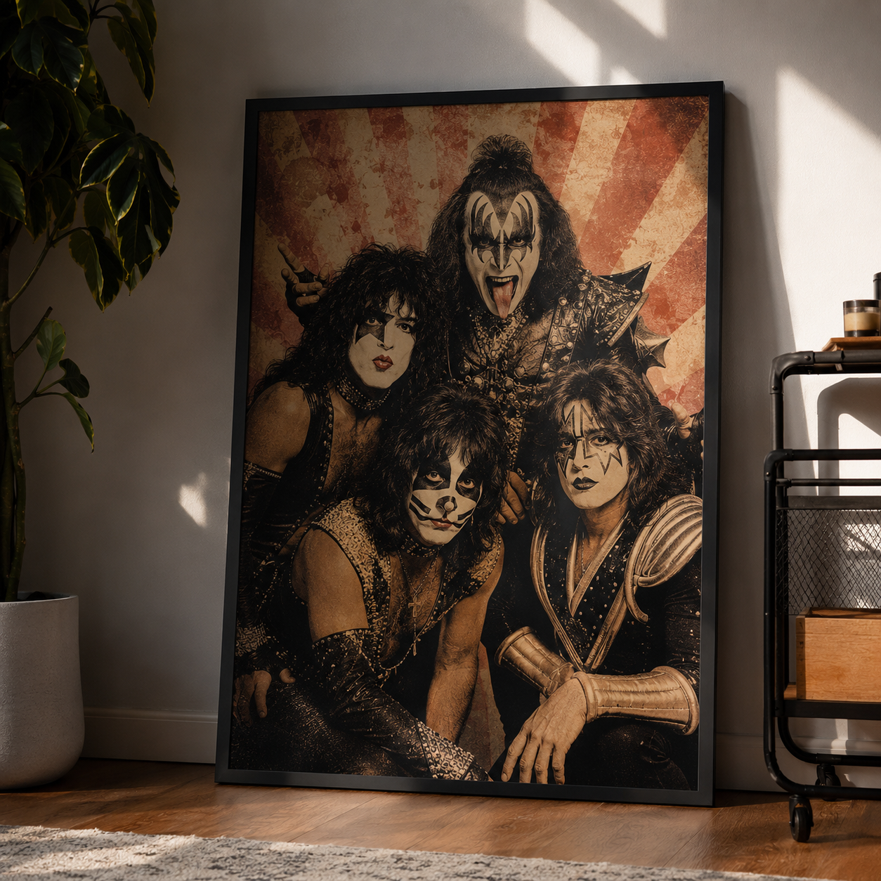 Kiss Poster Vintage