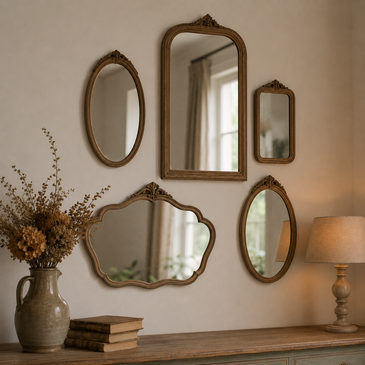 Lot de Miroir Vintage