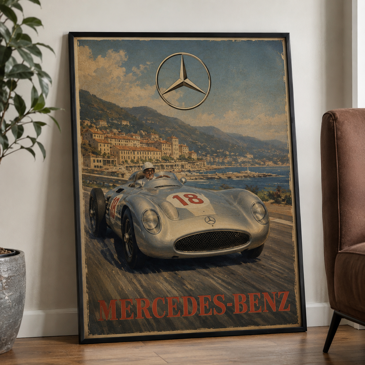 Mercedes Poster Vintage