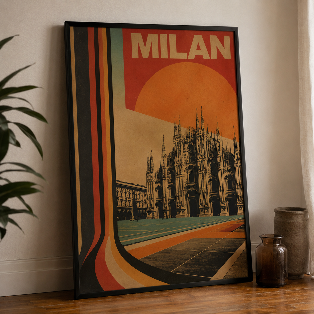 Milan Poster Vintage