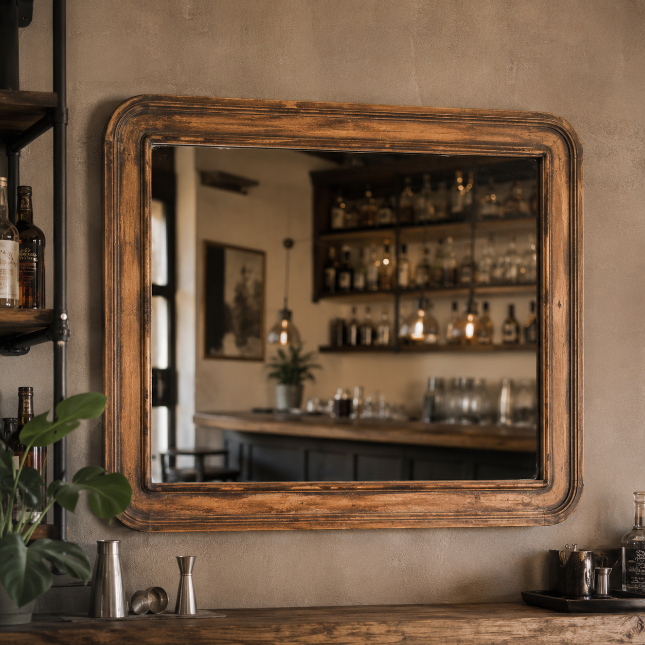 Miroir Vintage de Bar