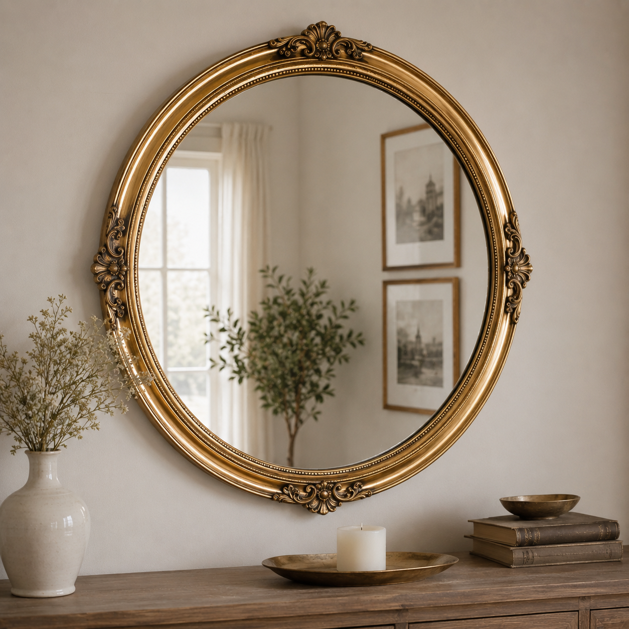 Miroir Vintage Doré