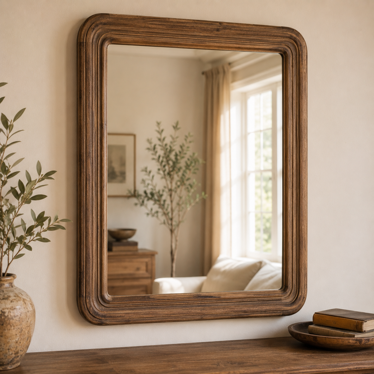 Miroir Vintage en Bois