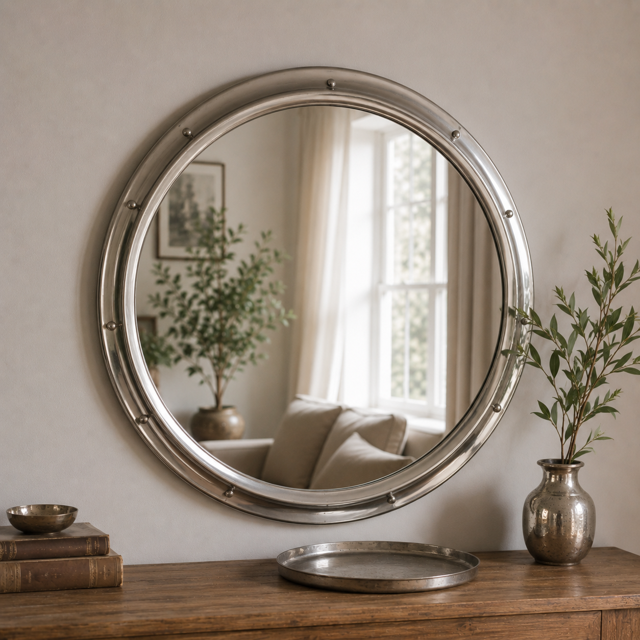 Miroir Vintage en Inox