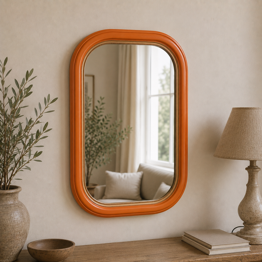 Miroir Vintage Orange