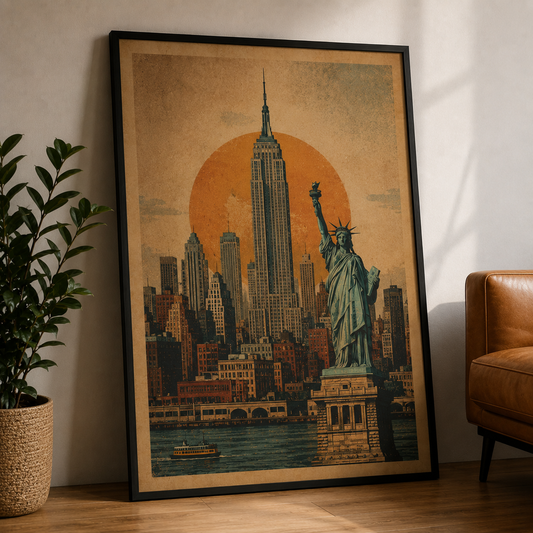 New York Poster Vintage