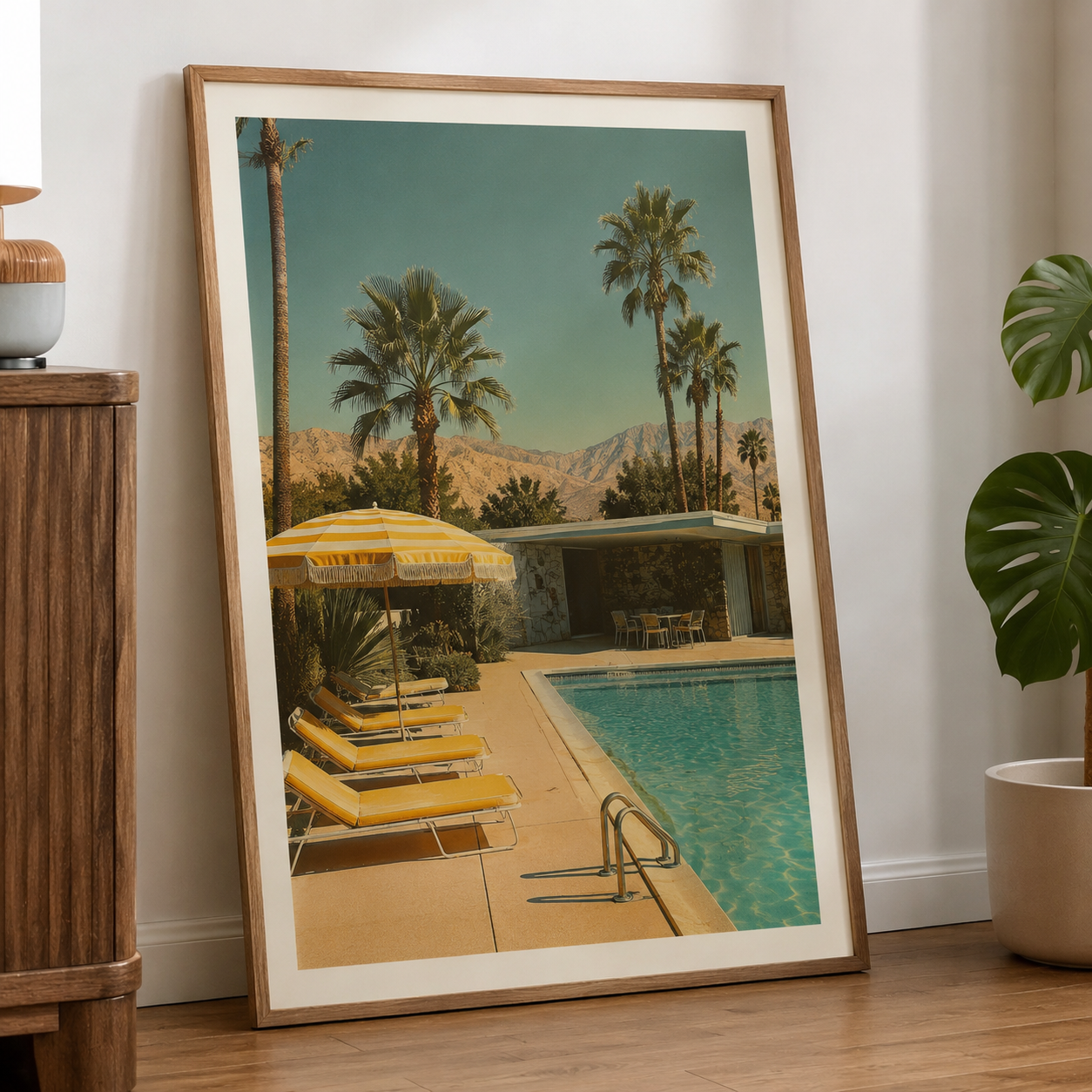 Piscine Poster Vintage