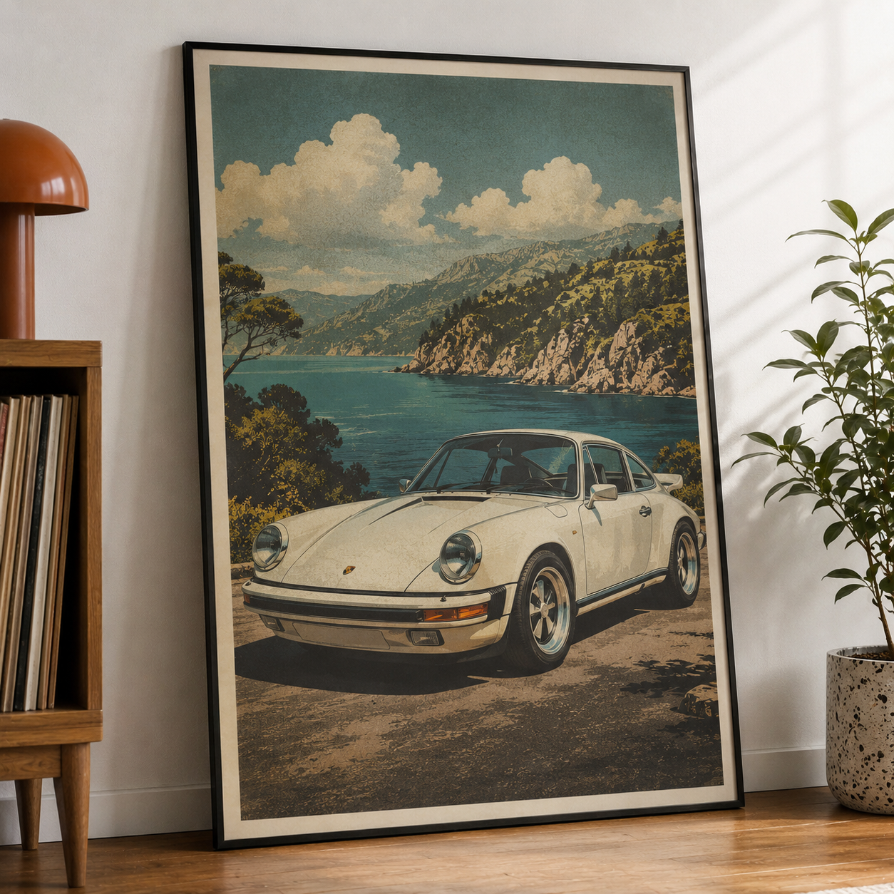 Porsche 911 Poster Vintage