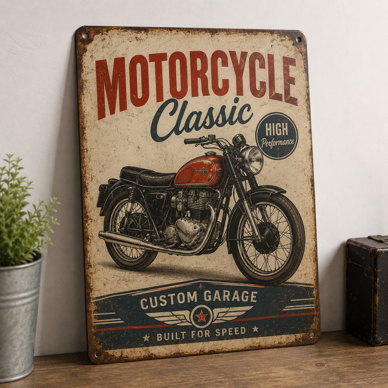 Poster Vintage en Métal