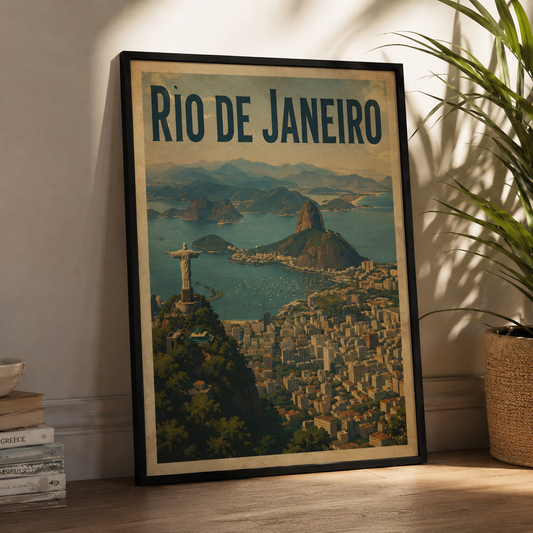 Rio de Janeiro Poster Vintage