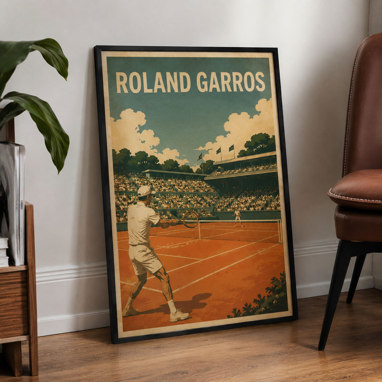 Roland Garros Poster Vintage