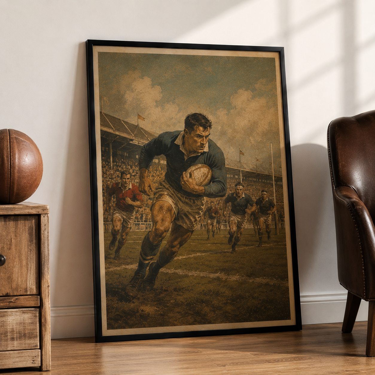 Rugby Poster Vintage