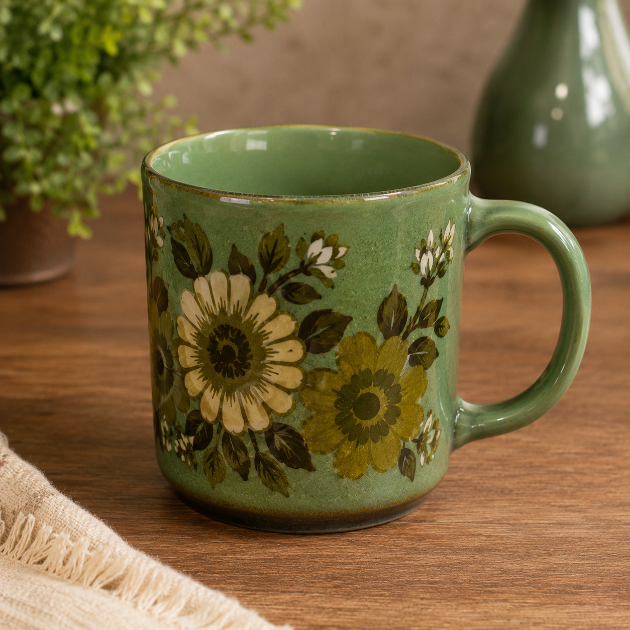 Tasse Vintage Verte