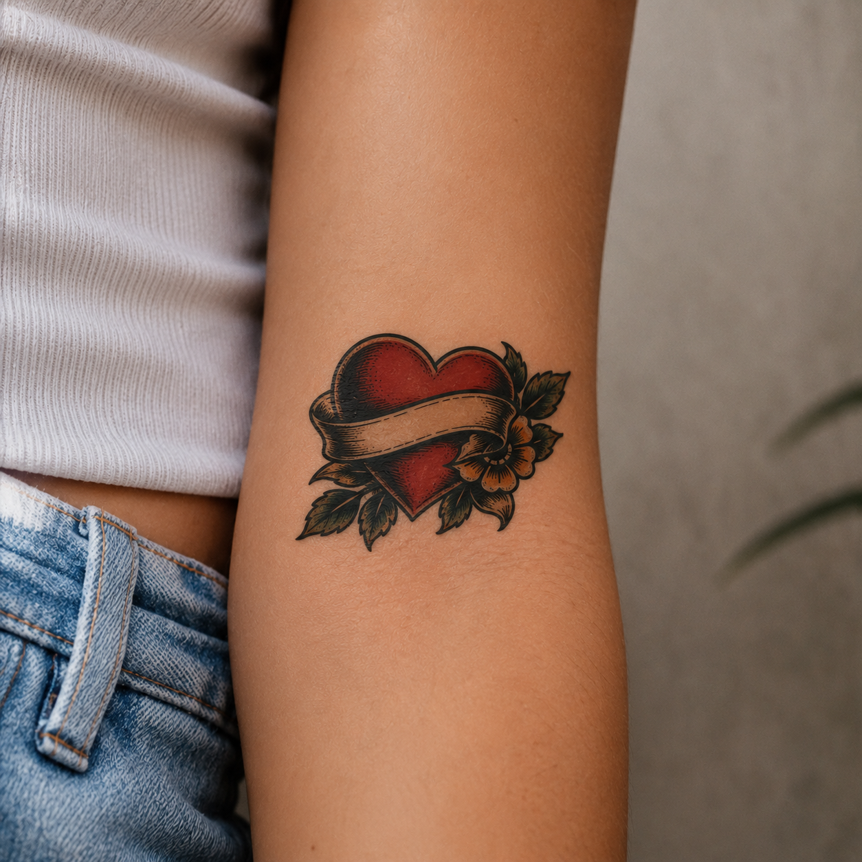 Tatouage Vintage Coeur