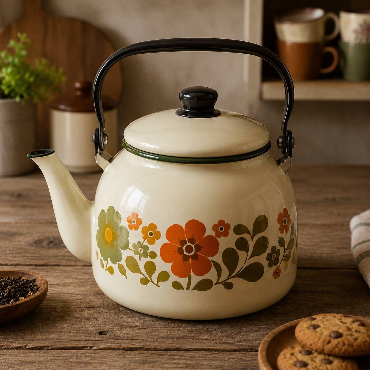 Théière Vintage Emaillée