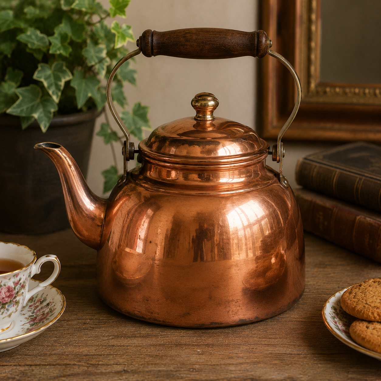 Théière Vintage en Cuivre