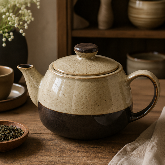 Théière Vintage en Grès
