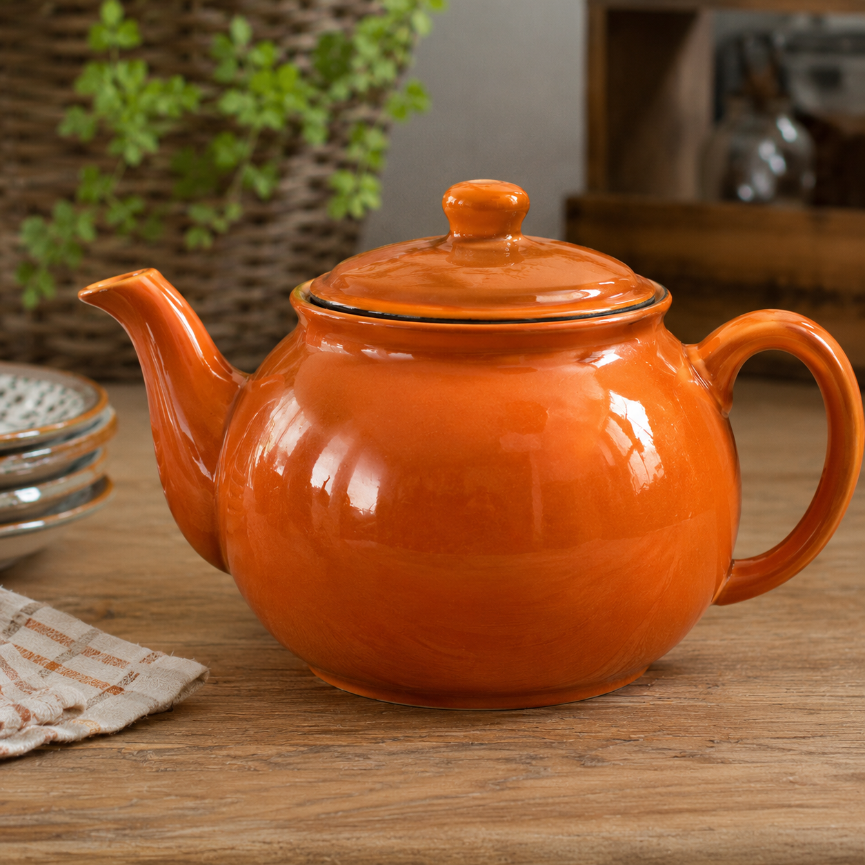 Théière Vintage Orange