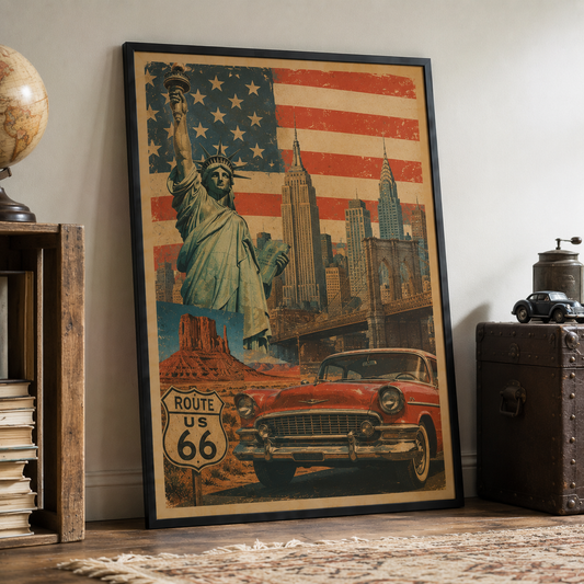 USA Poster Vintage