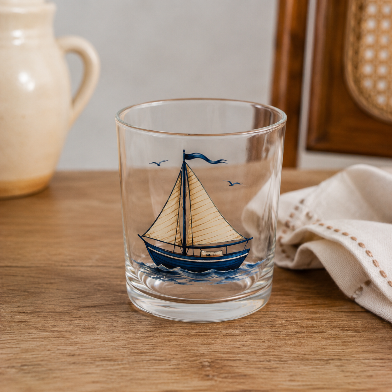 Verre Vintage Voilier