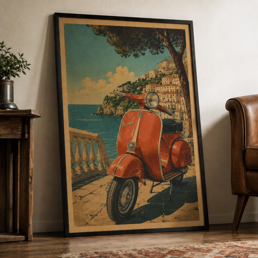 Vespa Poster Vintage